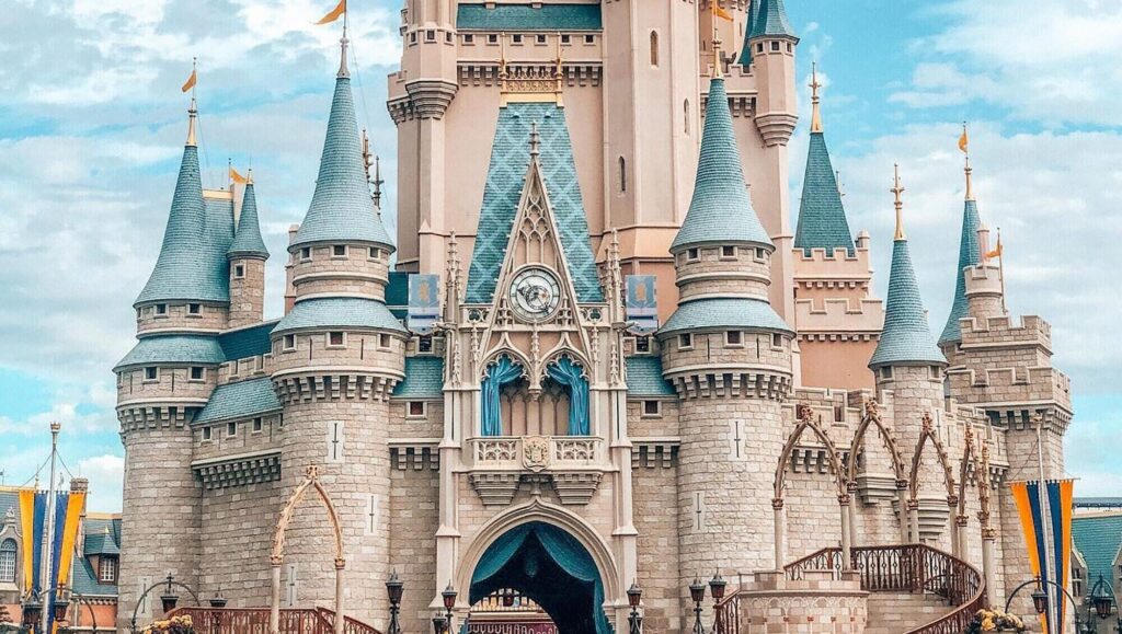Dream vacation in front of Cinderella Castle at Disney's Walt Disney World